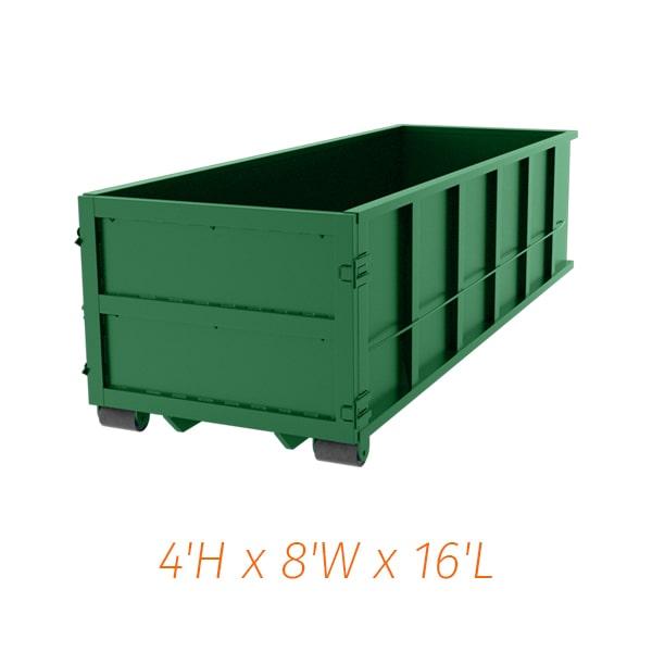 transportation of fifteen yard dumpsters is usually included in the rental fee